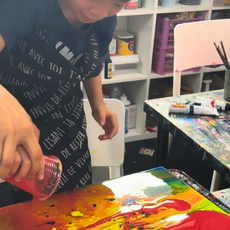 Acrylic Pour & DIY Keychain Making Workshop
