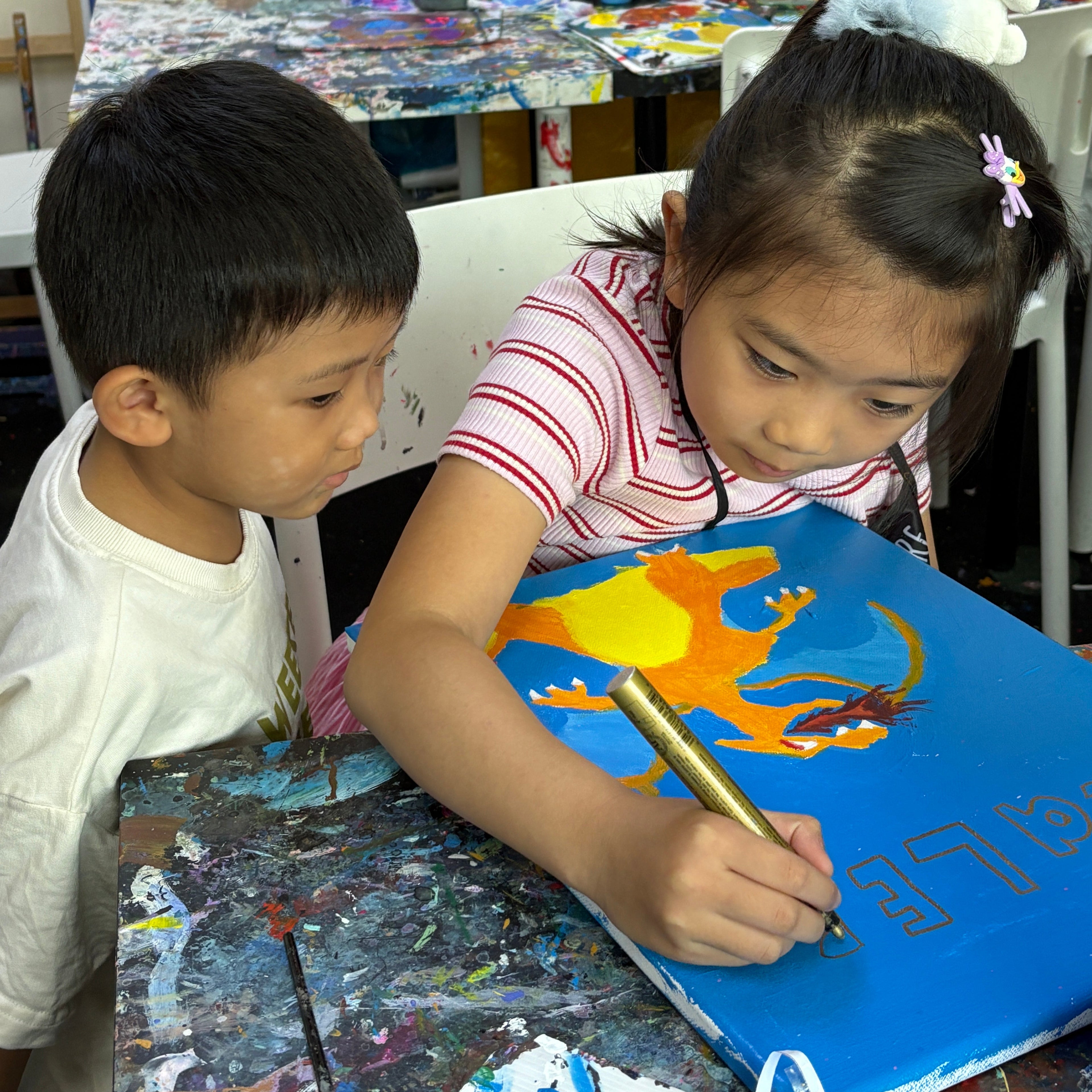 kids art jamming