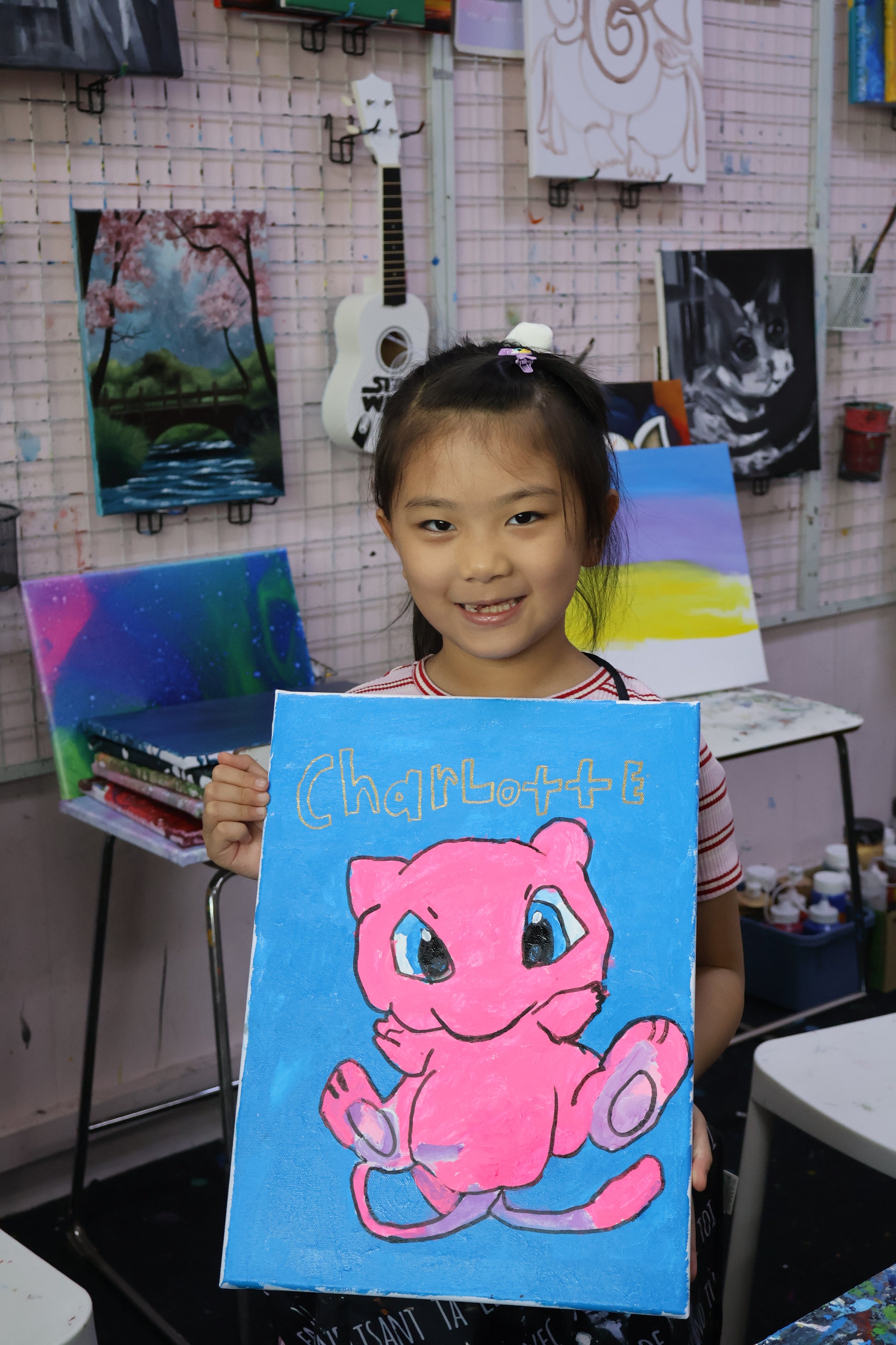 child pokemon art class