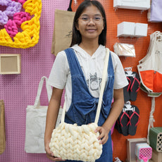 diy hand weave bag