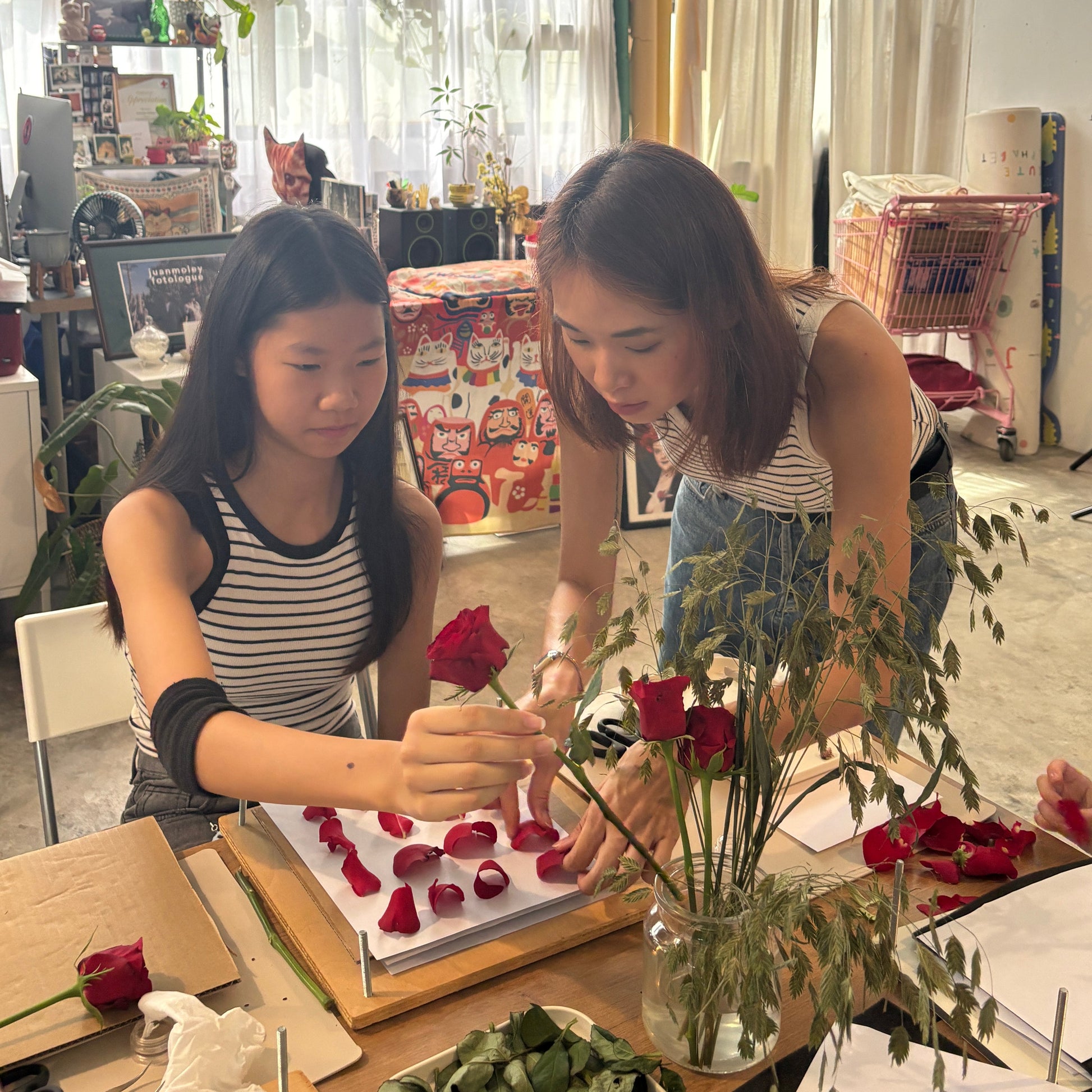 flower art workshop for kids