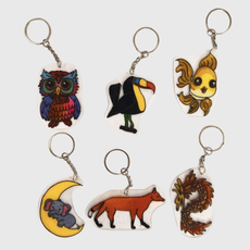 Acrylic Pour & DIY Keychain Making Workshop