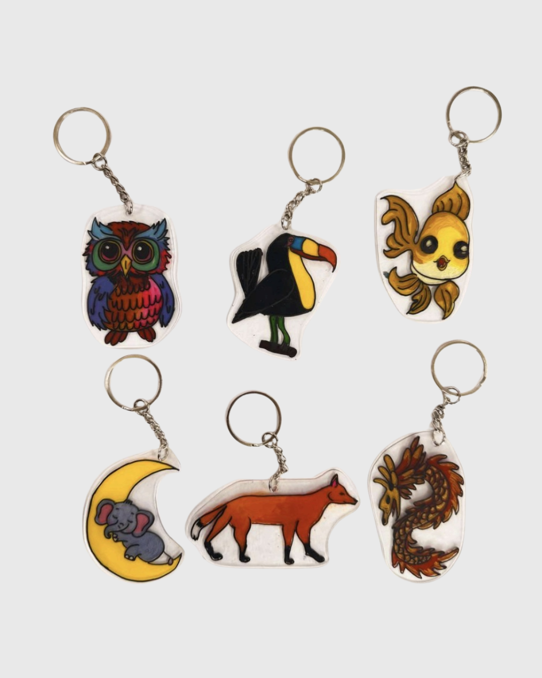 Acrylic Pour & DIY Keychain Making Workshop
