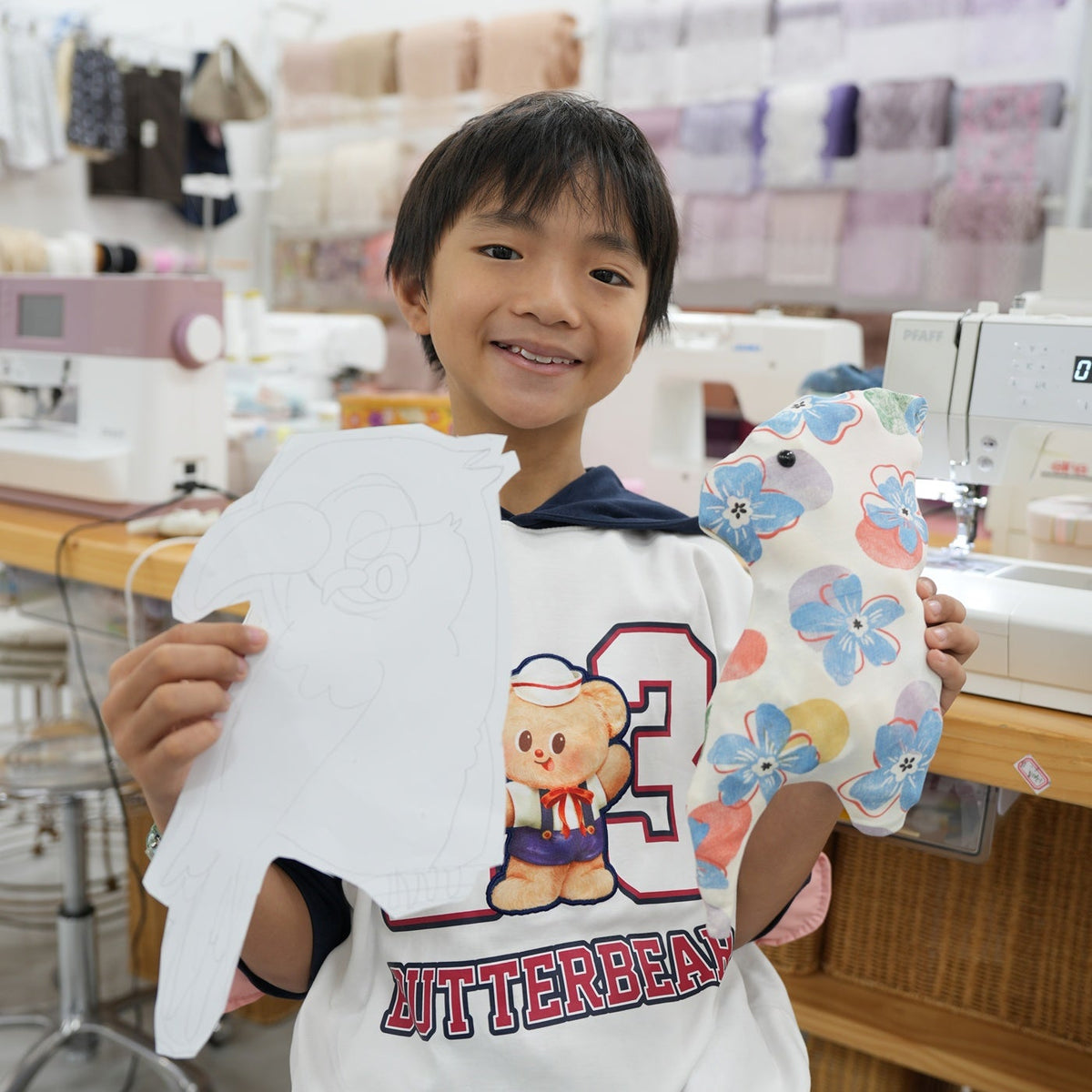 kid sewing workshop