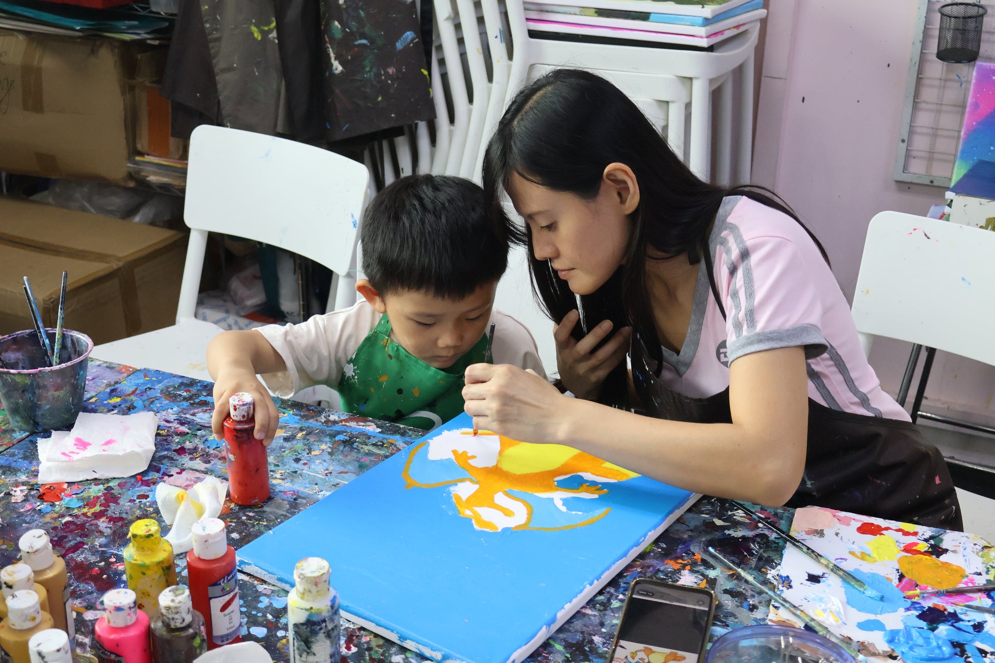 kids art painting class