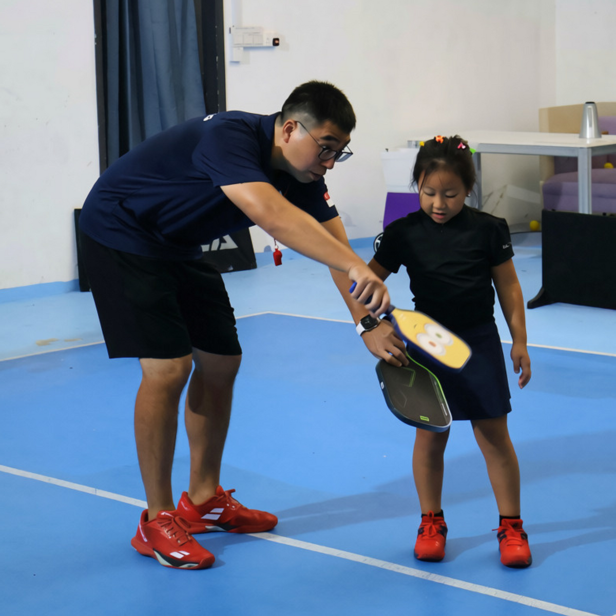 kids learn pickleball