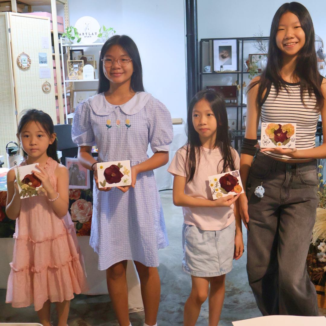 pressed flower workshop kids