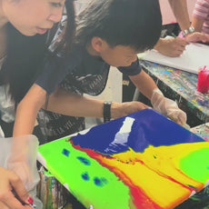 Acrylic Pour & DIY Keychain Making Workshop