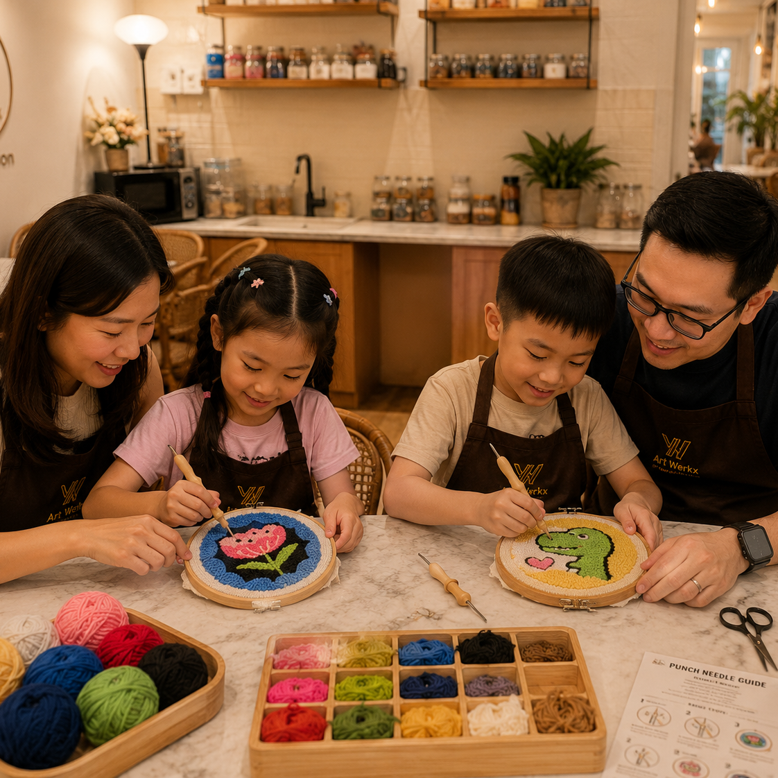 punch needle kids activity