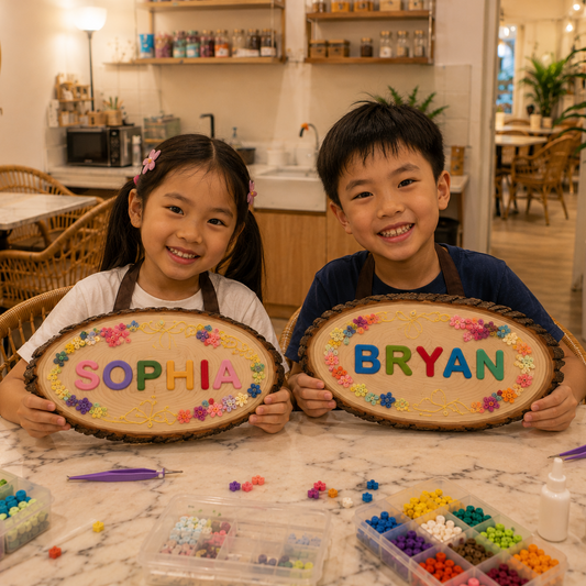 diy wooden name board kids